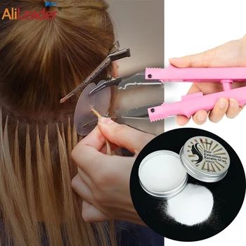 Профессиональный инструмент для наращивания волос Pink Salon Кератиновый Соединитель для волос С кератиновым клеевым порошком Для наращивания U-образных кончиков волос