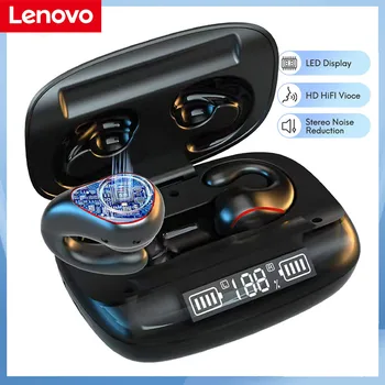 Lenovo Freebuds Беспроводные Наушники С Открытым Ухом Костной Проводимости Bluetooth 5.3 Наушники Со Светодиодным Дисплеем Водонепроницаемые Спортивные Музыкальные Наушники