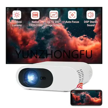 Hotack OEM ODM High 5100 люмен Собственный Full HD светодиодный домашний кинотеатр Smart Android проектор Mini Proyector 4K