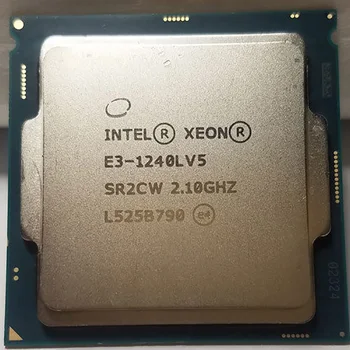 Intel Xeon E3-1240L v5 E3-1240LV5 2,1 ГГц LGA 1151 SR2CW 25 Вт 4-Ядерный процессор 8M