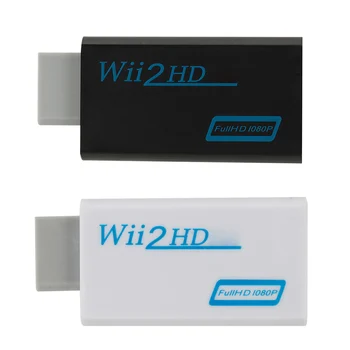 Конвертер, совместимый с WII в HDMI, HD 1080P Адаптер Wii 2 3,5 мм аудио для ПК HDTV